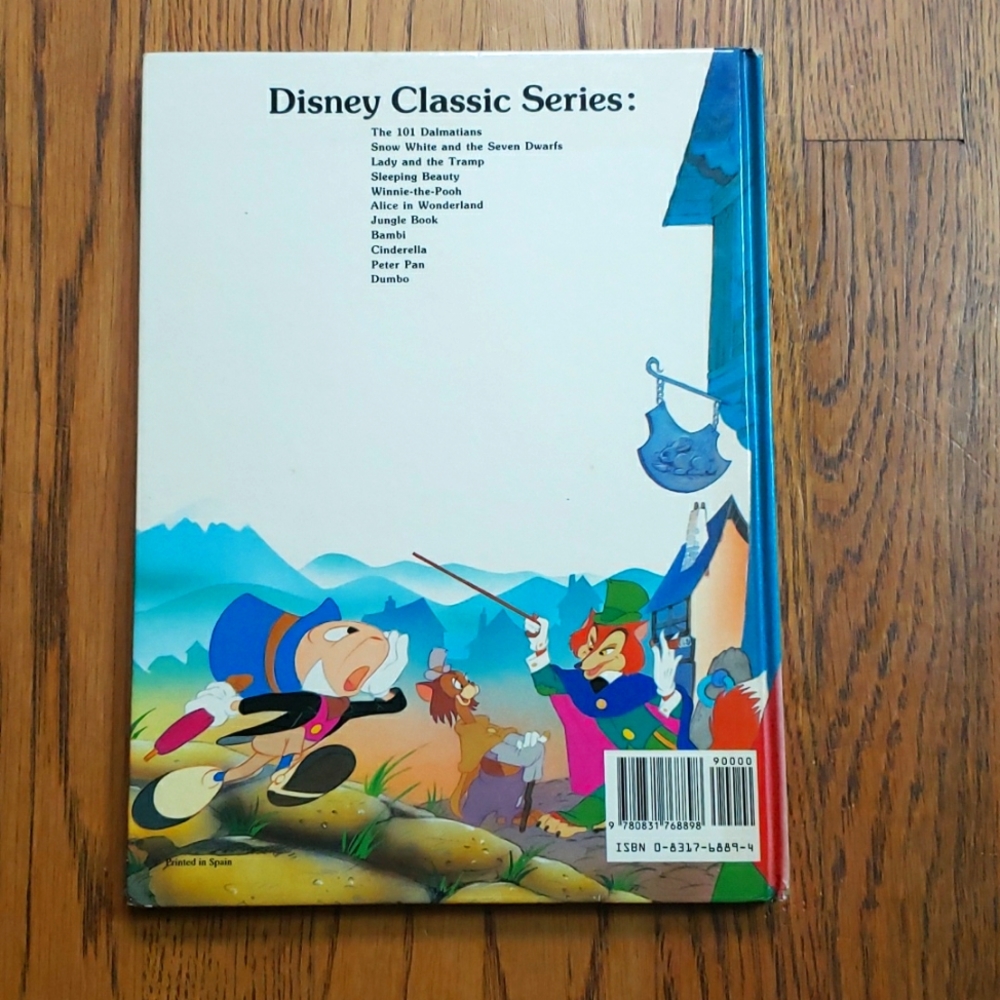 Vintage Disney's Pinocchio Large Hardcover Children's Book - Picture 6 of 7